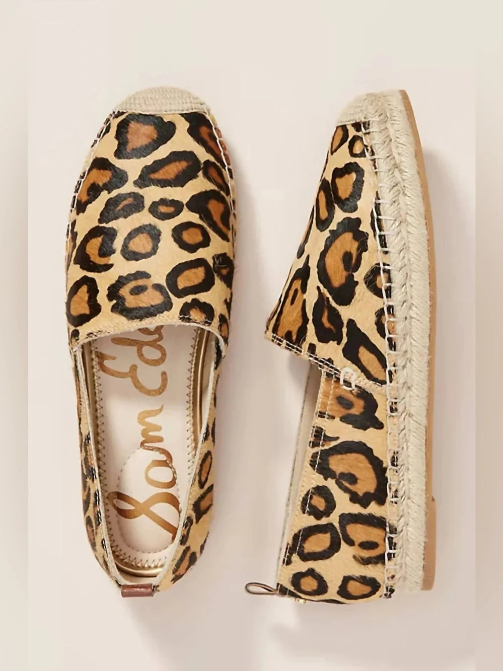 Sam Edelman - Women's Leopard Espadrille Slip On Sandal 8